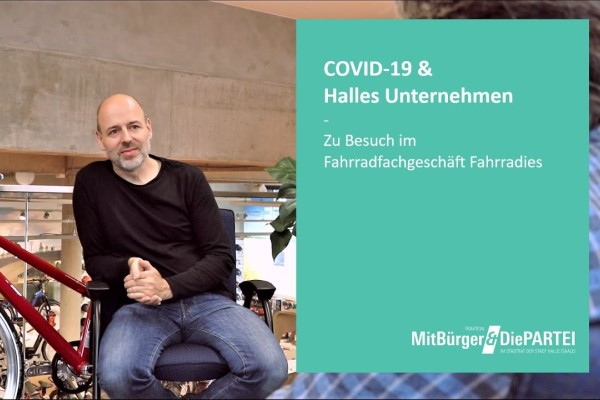 Mehr über den Artikel erfahren COVID-19 & Halles Unternehmen – Zu Besuch im Fahrradfachgeschäft Fahrradies