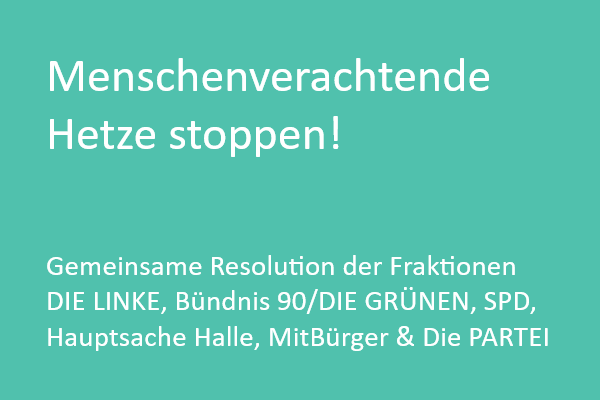 Read more about the article Menschenverachtende Hetze stoppen – entschieden gegen den Missbrauch von Demonstrations- und Meinungsfreiheit vorgehen