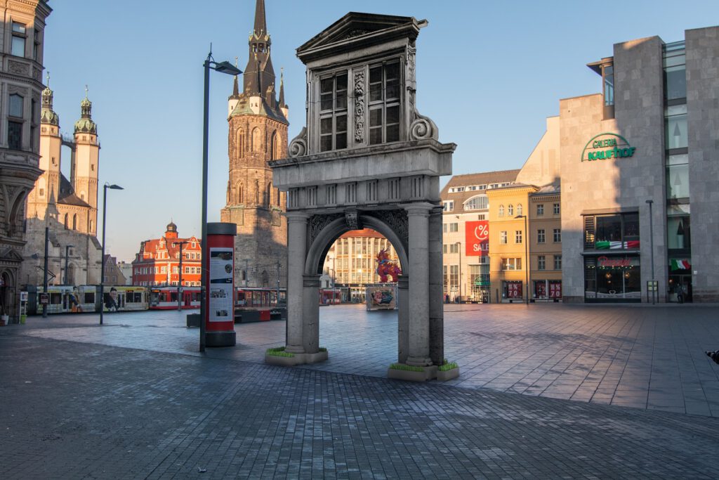 3D-Visualisierung des Barockflügel-Portals am ursprünglichen Standort